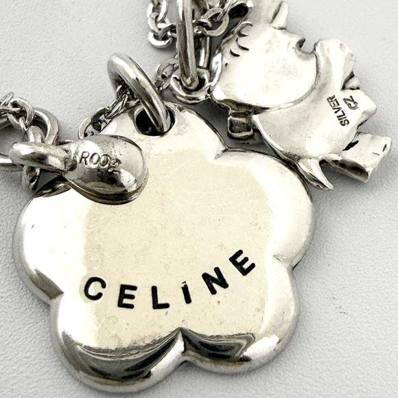 Celine Women's Elephant Pendant Necklace with Ruby and Silver - Picture 8 of 10